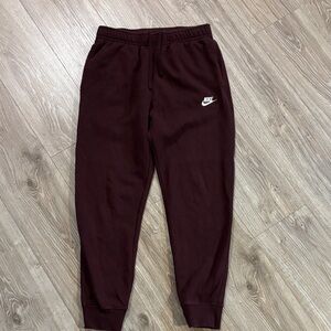 Nike Burgundy Joggers men’s size Medium
